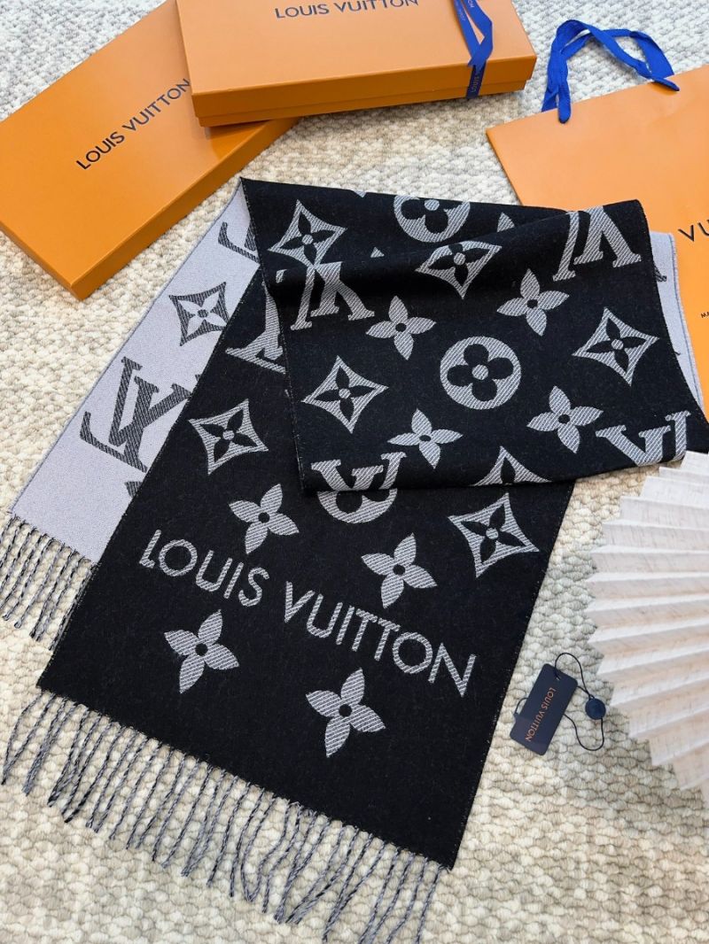 Louis Vuitton Simply LV Scarf M76966 Black