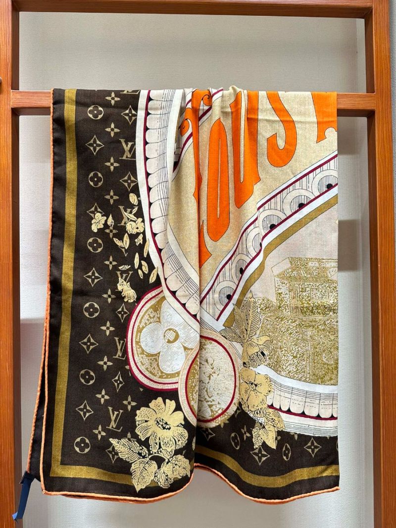 Louis Vuitton Houndstooth Print 140x140cm Scarf