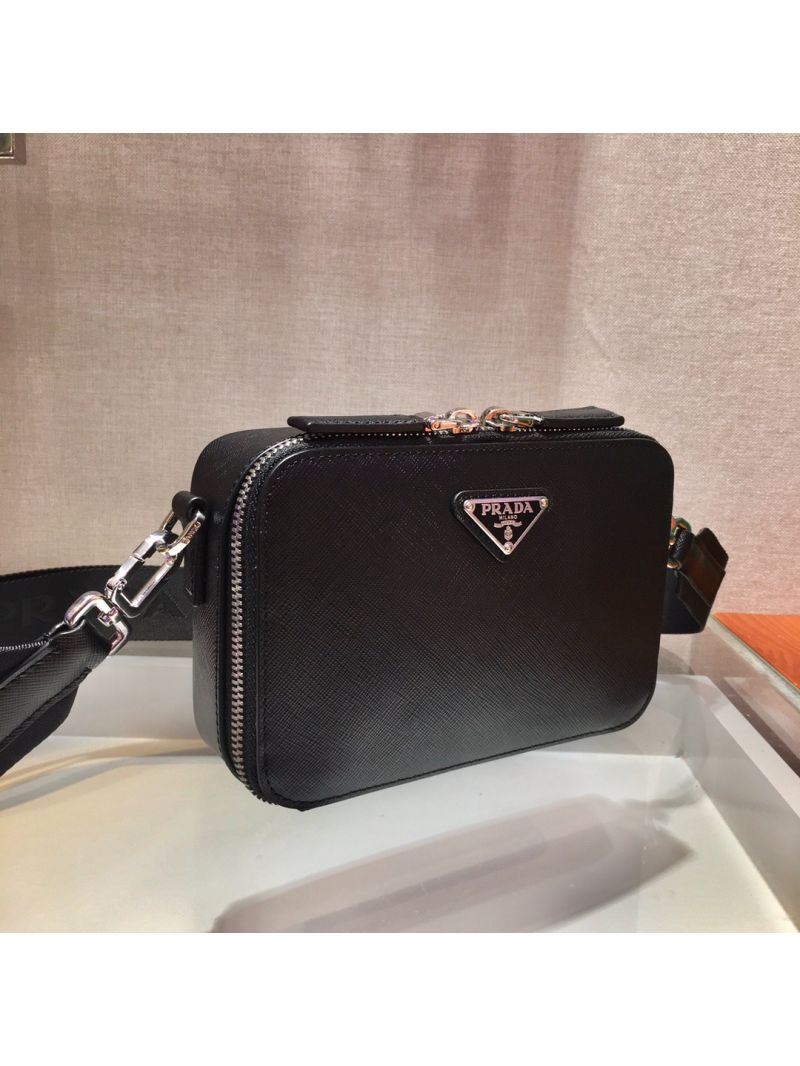 Prada Small Saffiano Leather Brique Bag 2VH070