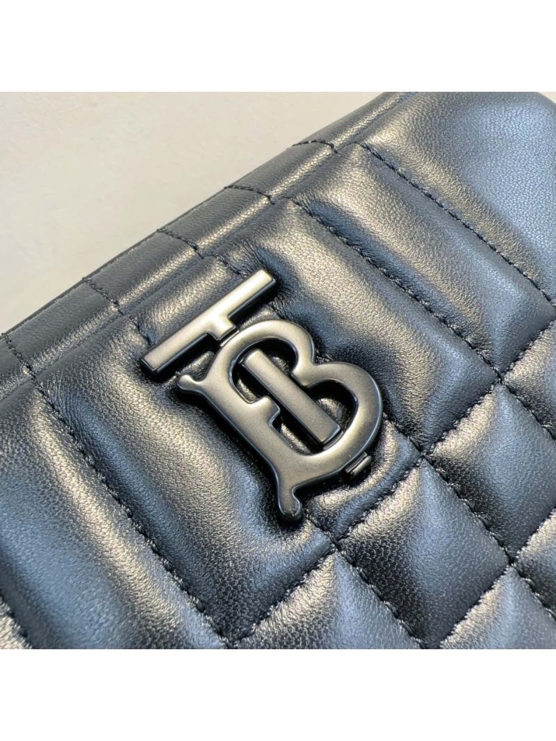 Burberry Mini Lola Quilted Luxury Camera Bag 048155 black with black hardware