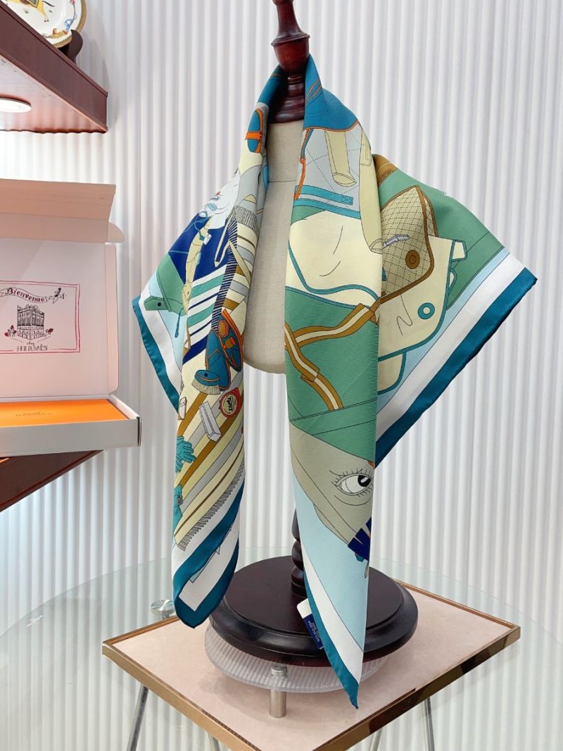 Hermes Saddle Maker Silk Scarf – New Release 90 cm x 90 cm 1