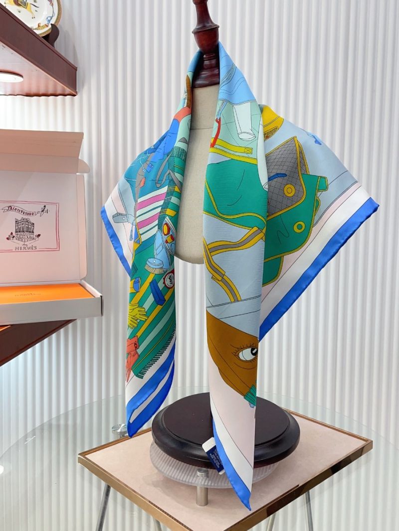 Hermes Saddle Maker Silk Scarf – Exclusive New Release 90 cm x 90 cm 3