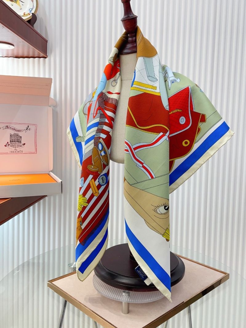 Hermes Saddle Maker Silk Scarf – Exclusive New Release 90 cm x 90 cm 4