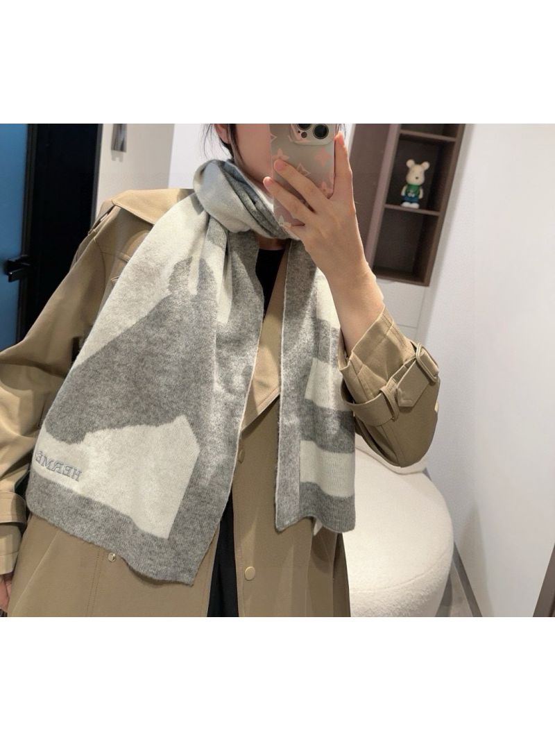 Hermes Autumn Winter Exquisite 100% Cashmere Long Scarf 180*30cm