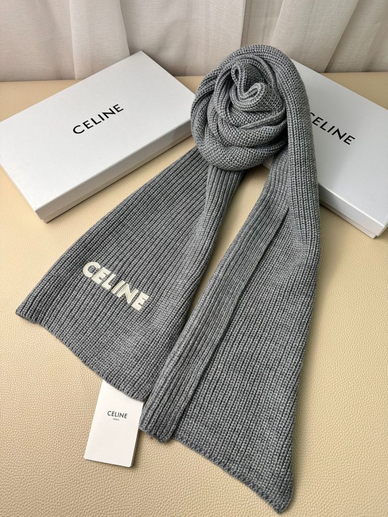 CELINE Classic Cashmere Scarf - 230 x 30 cm grey