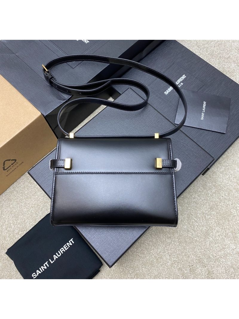 Saint Laurent YSL Manhattan Small In Patent Leather with Gold Hardware 727766