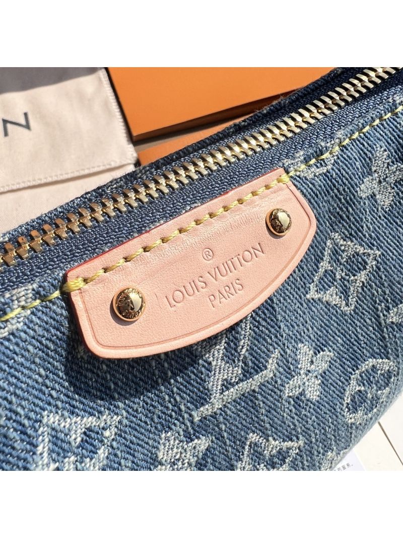 Louis Vuitton LV Remix Hills Pochette M82949 Monogram Denim