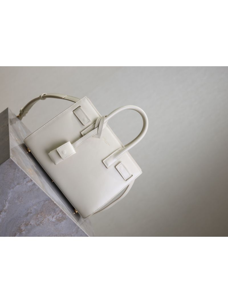 Saint Laurent YSL NANO SAC DE JOUR IN SMOOTH LEATHER 39203502 Blanc