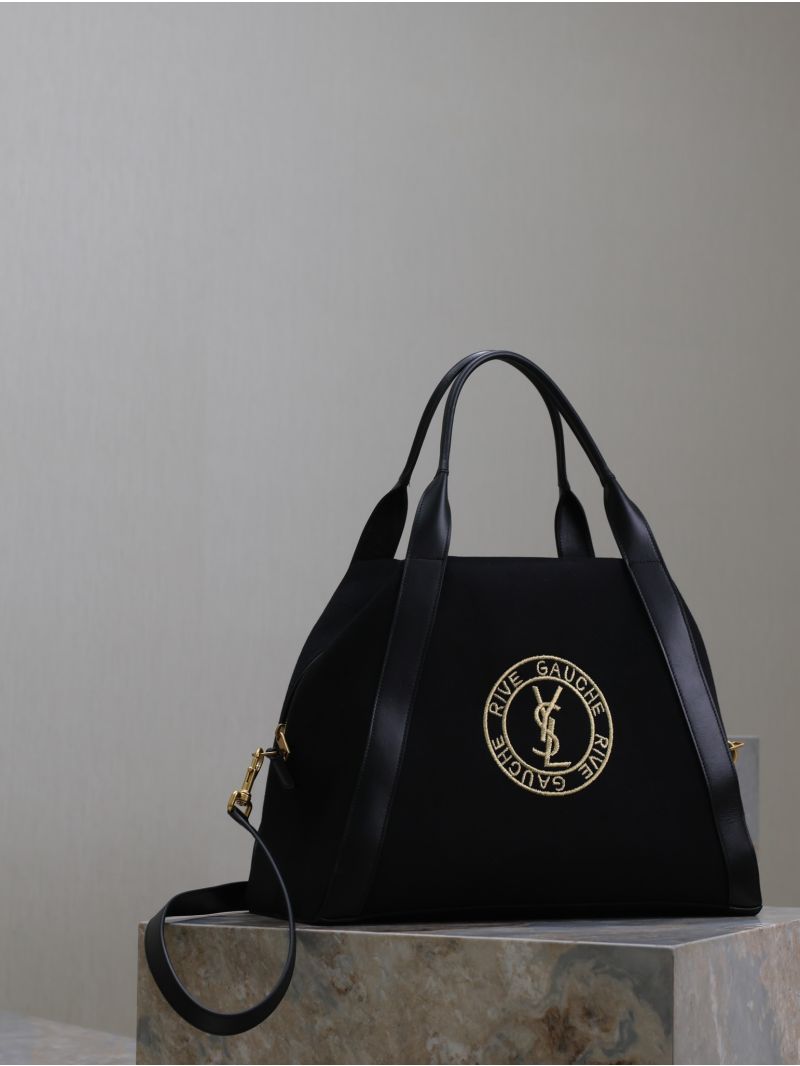 Saint Laurent YSL RIVE GAUCHE bowling tote in canvas 774048
