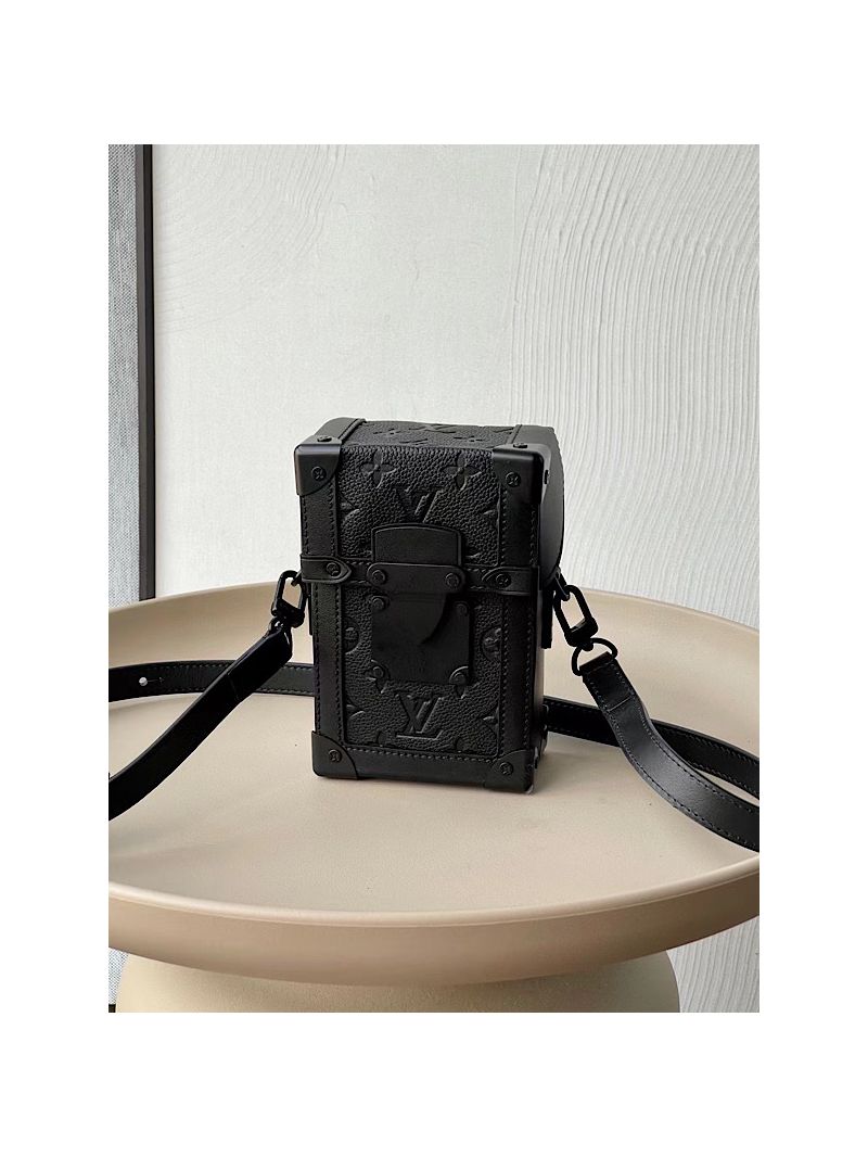 Louis Vuitton LV Vertical Trunk Wearable Wallet M82070 Taurillon Embossed Cowhide Monogram