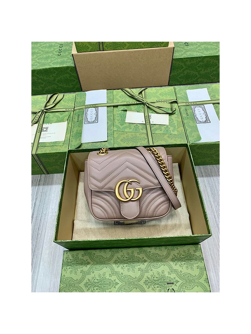 Gucci GG Marmont Matelassé mini tote bag 739682 Antique Rose