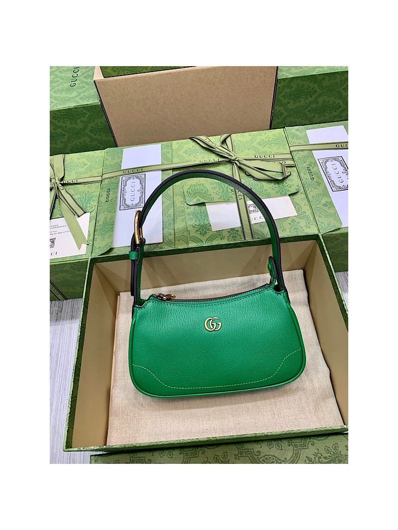Gucci Aphrodite shoulder bag with Double G 739076 Green