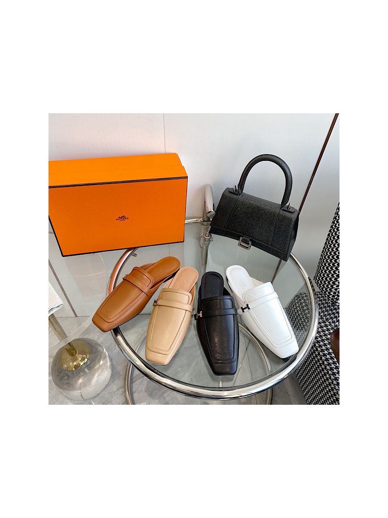 Hermes Groupie Mule H231054Z in Smooth Calfskin