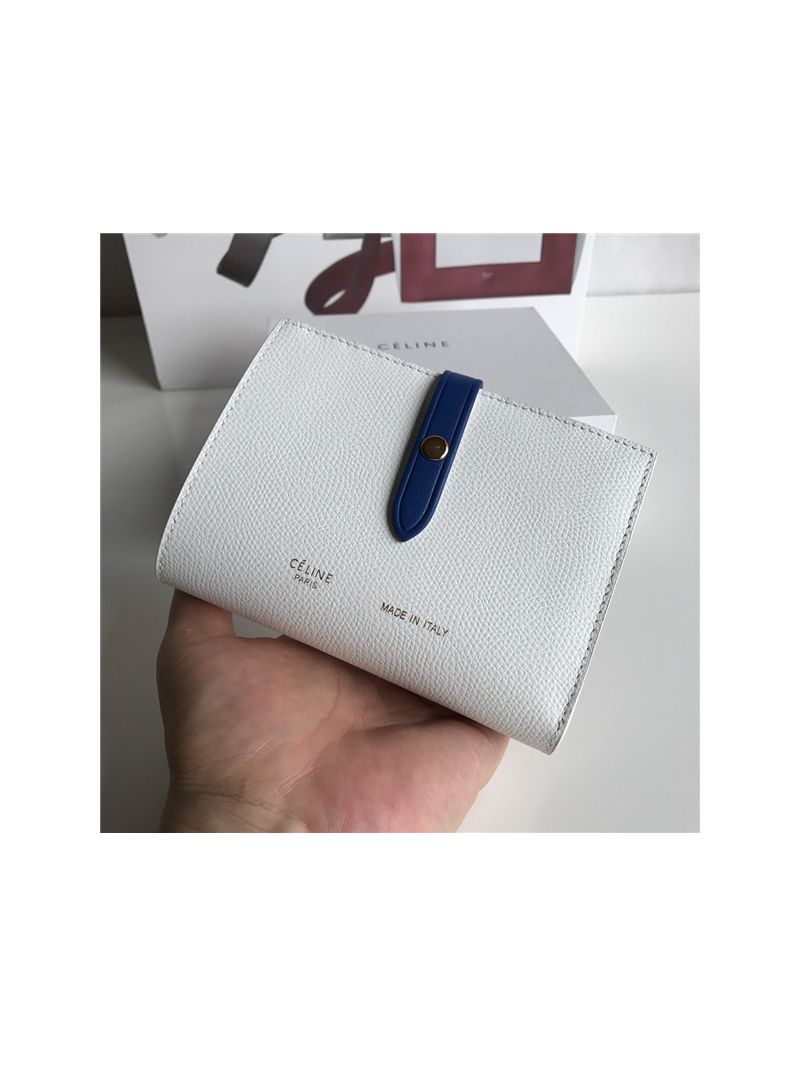 Celine Strap medium/large multifunction wallet in sunlight grained calfskin and shiny calfskin