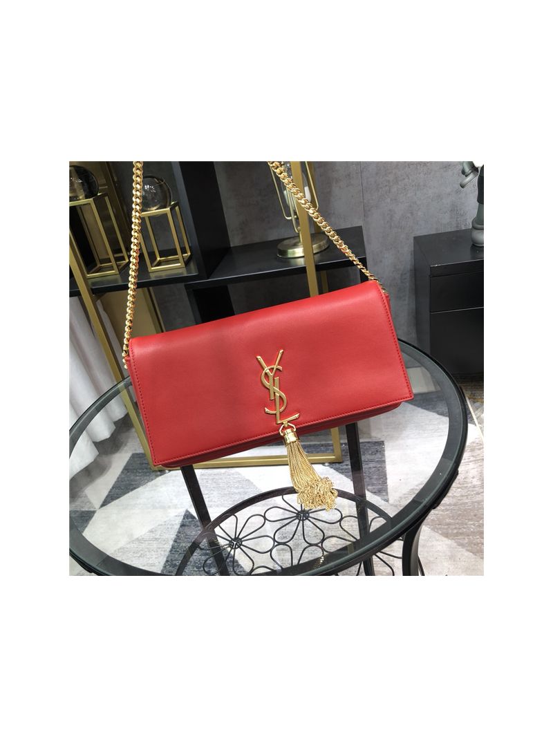 YSL Saint Laurent Kate 99 in red lambskin