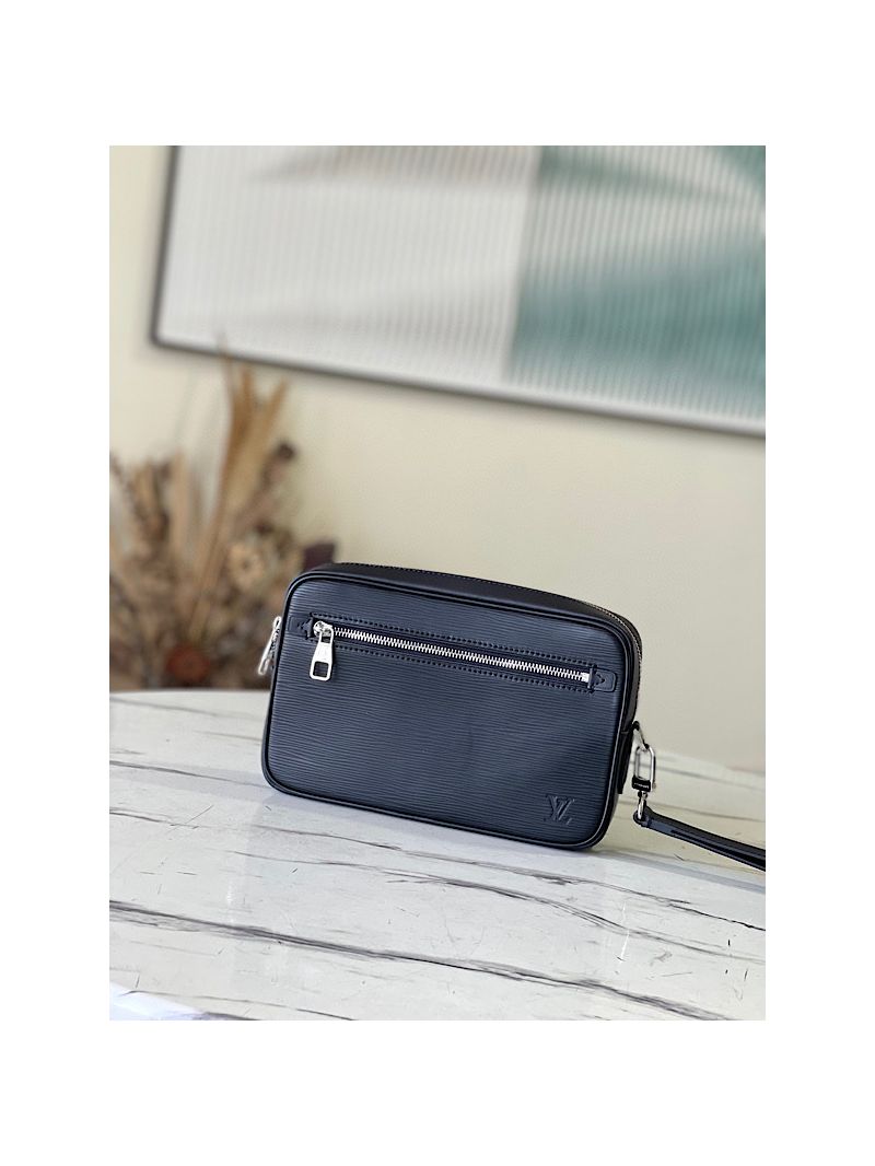 Louis Vuitton Kasai Clutch Epi Leather N41664 Black