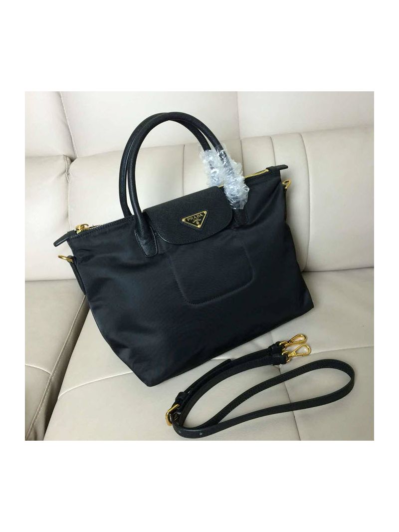 Prada Nylon with Saffiano Leather Trim and Handle
