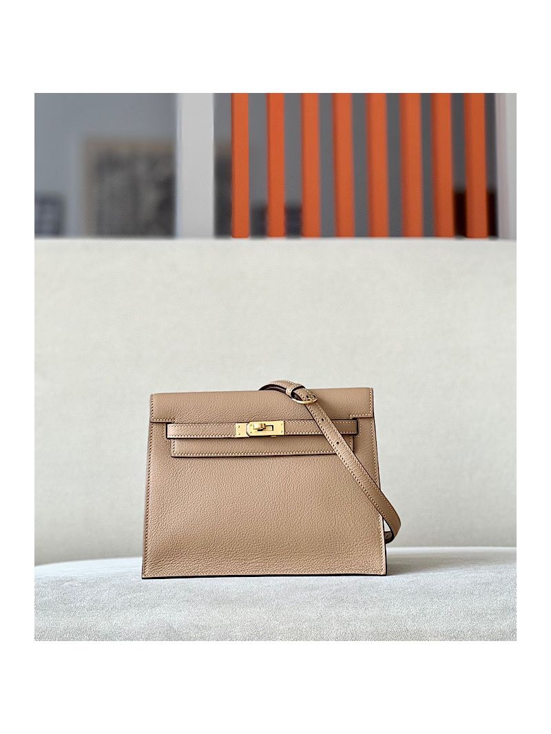 Hermès Evercolor Kelly Danse Bag 0m Chai