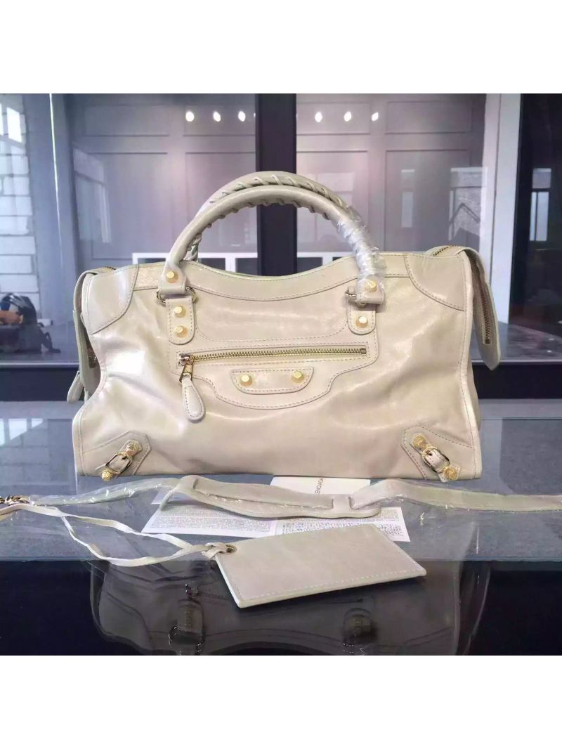 Balenciaga Giant Gold City White