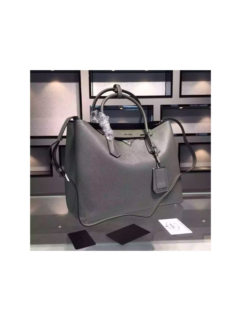 Prada BN2756 BN2775 Saffiano Cuir Marble Leather Tote