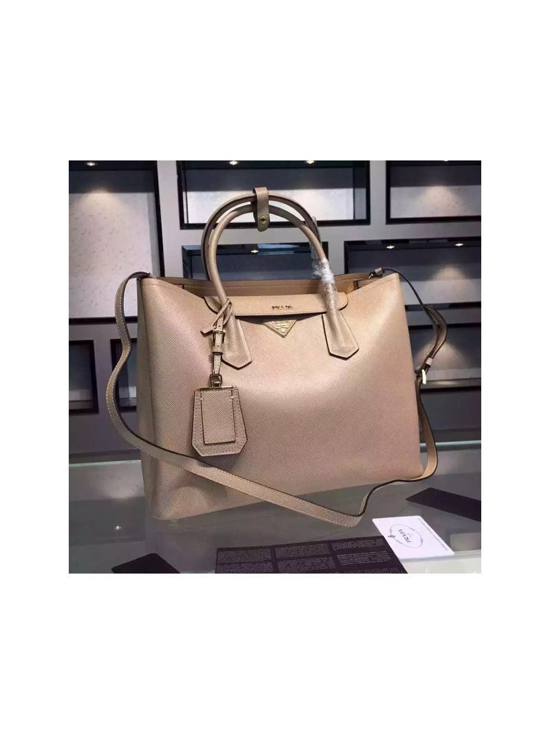 Prada BN2756 BN2775 Saffiano Cuir Cameo Leather Tote