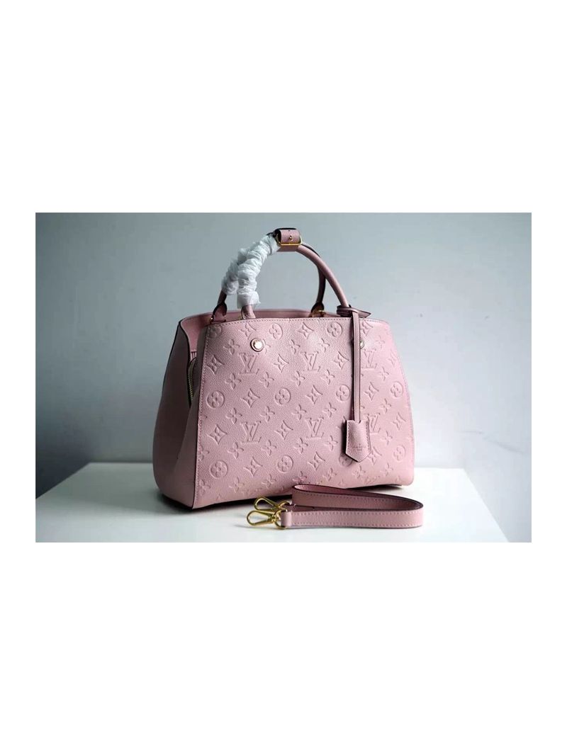 Louis Vuitton Montaigne Rose Ballerine Monogram Empreinte Leather