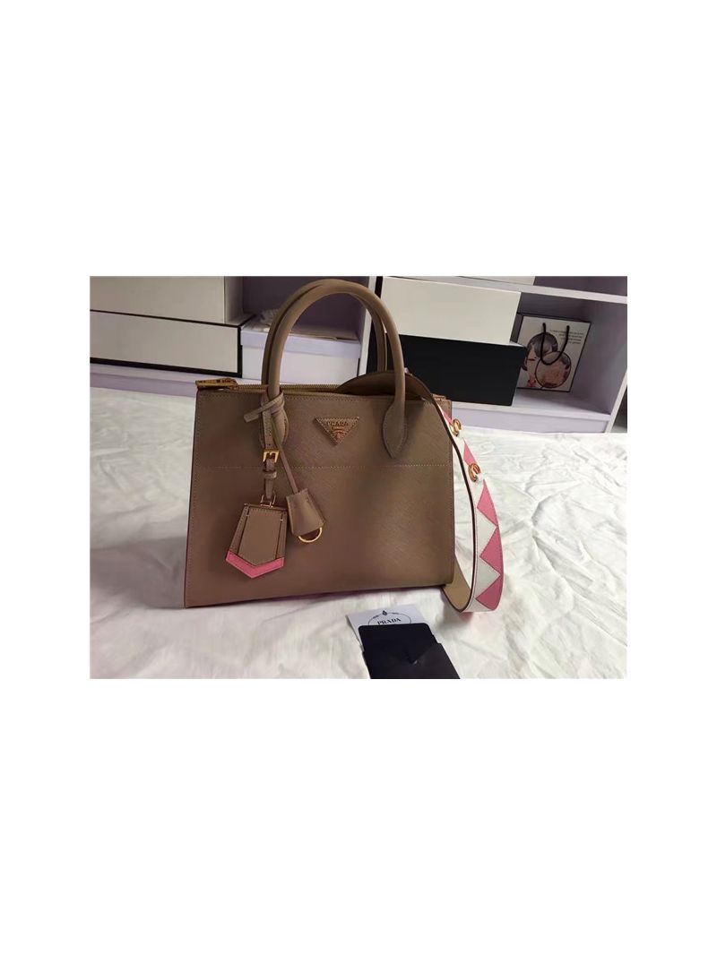 Prada Paradigme Brown Bag 1ba102 1ba103