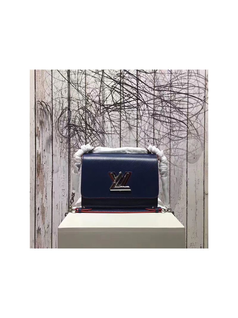 Louis Vuitton Twist MM Bag M50282 Dark Blue