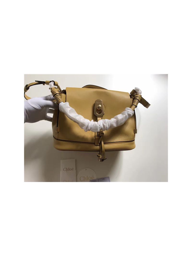 Chloe Owen Bag with Flap 3S1311 in yellow leather