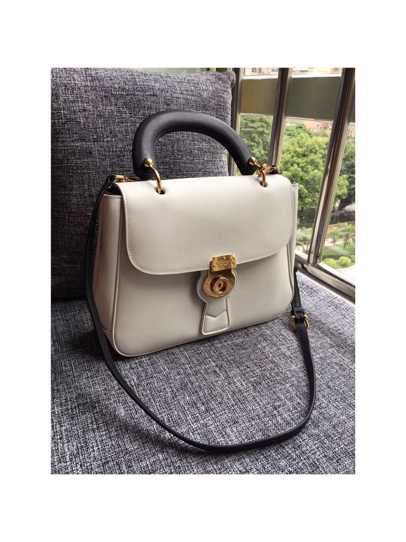 Burberry The DK88 Medium Top Handle Bag White 40553601