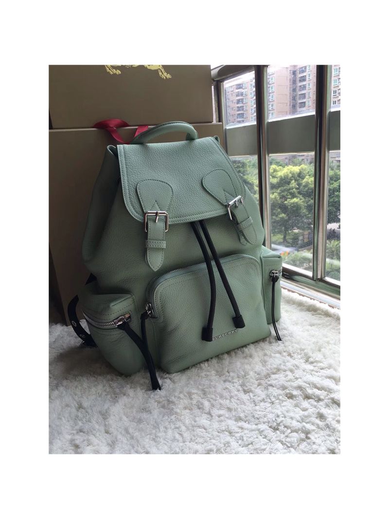 Burberry The Medium Rucksack in spearmint Deerskin with Resin Chain