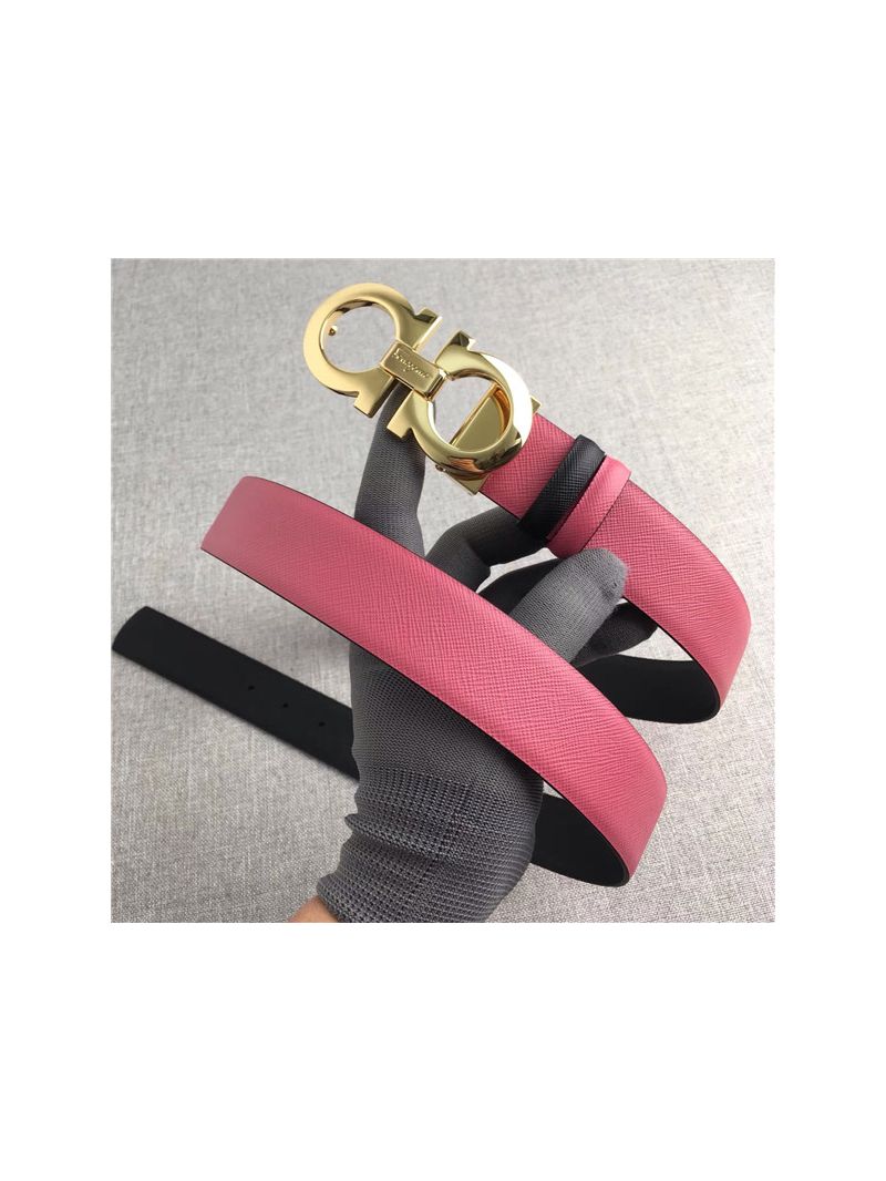 Ferragamo Gancini Adjustable and Reversible Large Belt 3.5cm