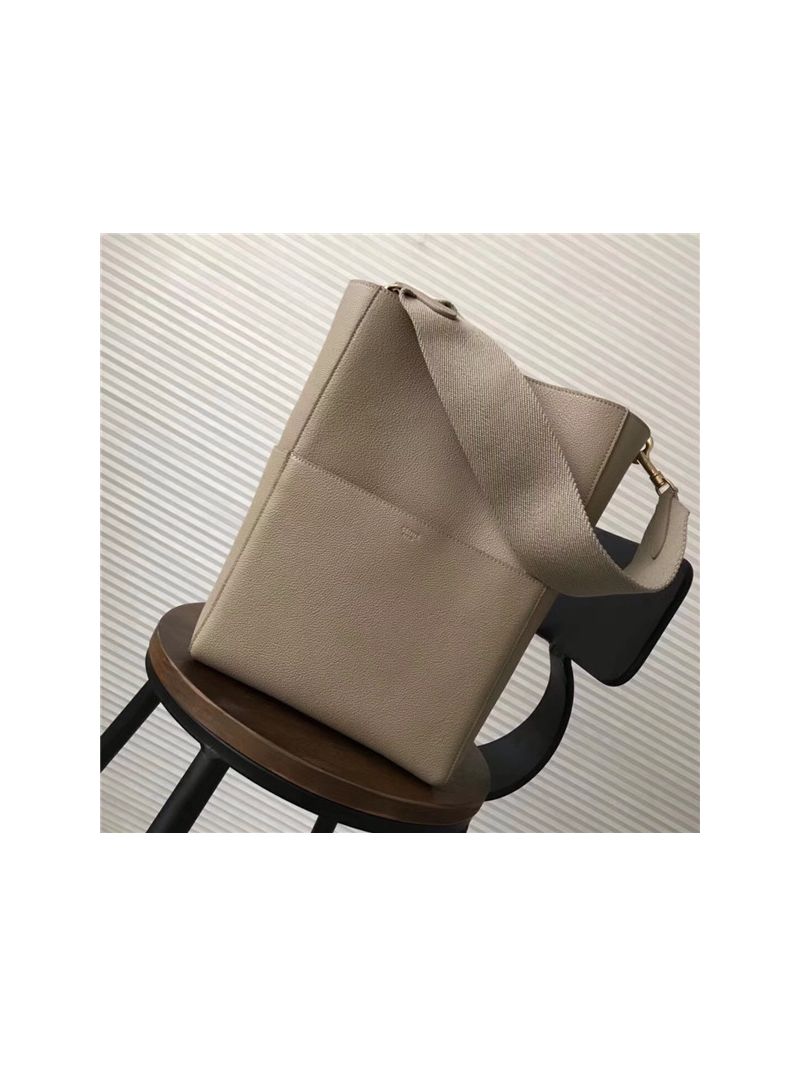 Celine Seau Sangle bag in dune soft grained calfskin 