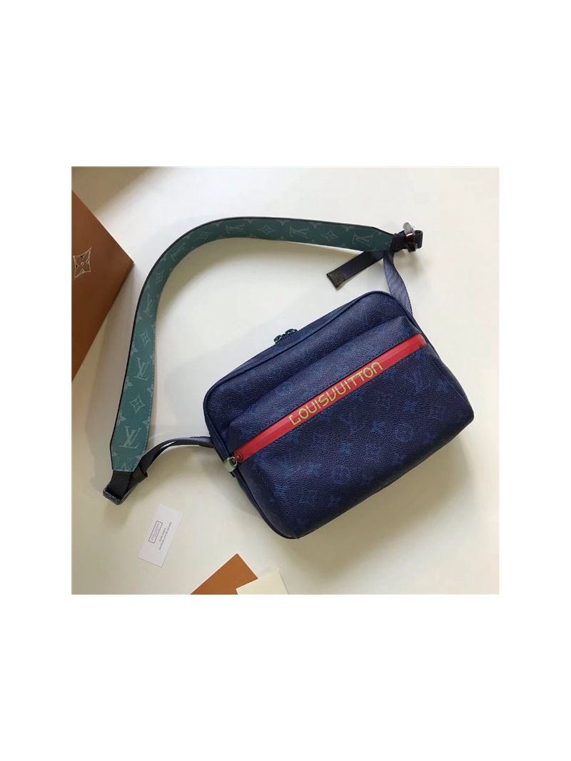 Louis Vuitton LV Messenger PM M43843 blue