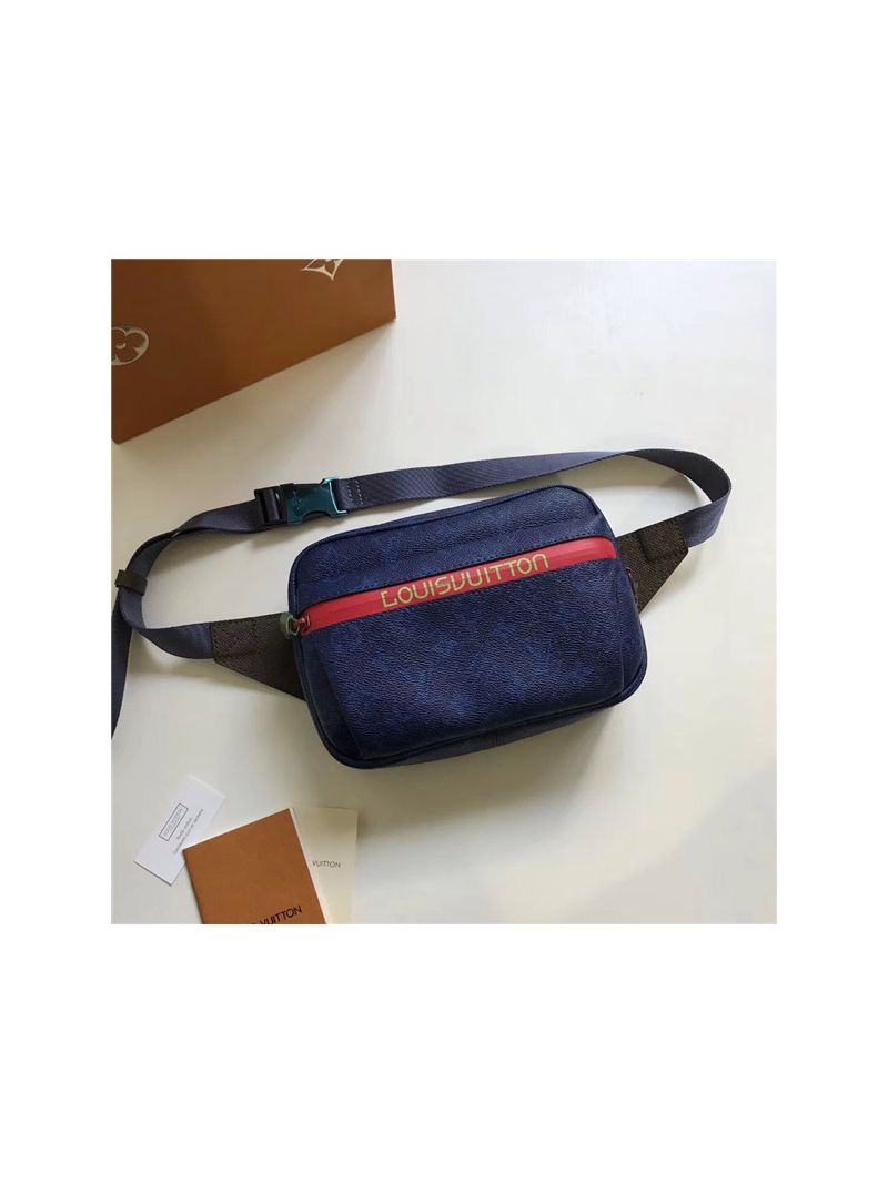 Louis Vuitton LV Sac Ceinture PM bumbag M43828 blue