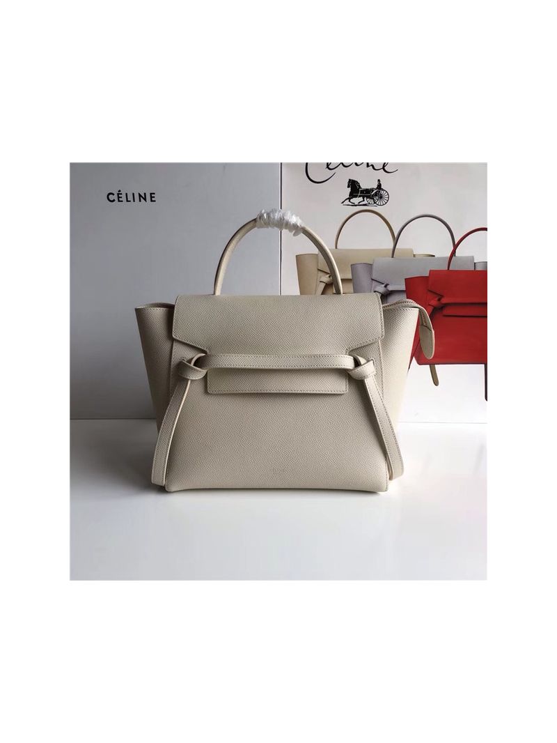 Celine Belt Bag In Beige Grained Calfskin 2 sizes