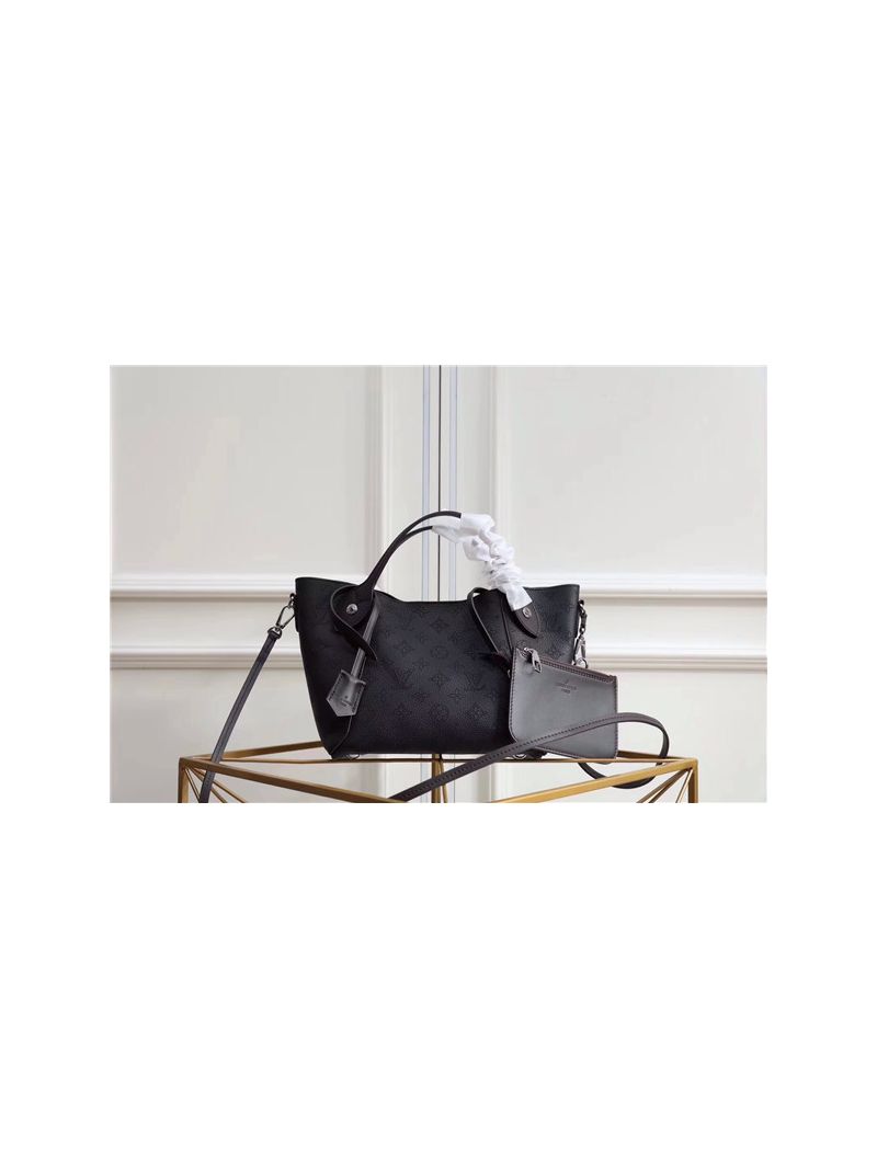 Louis Vuitton LV Hina PM in black mahina leather M54350