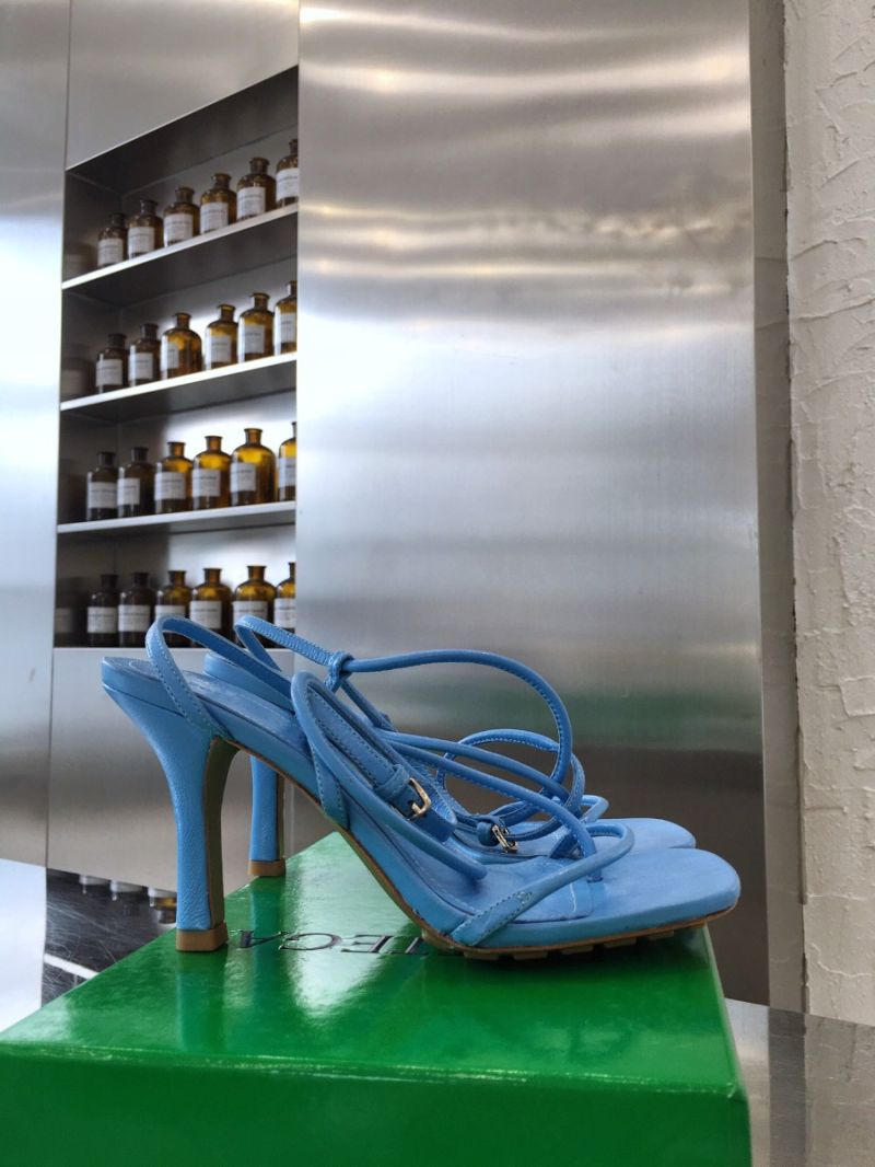 Bottega Veneta BV By Line Stretch Sandals 630178 Blue