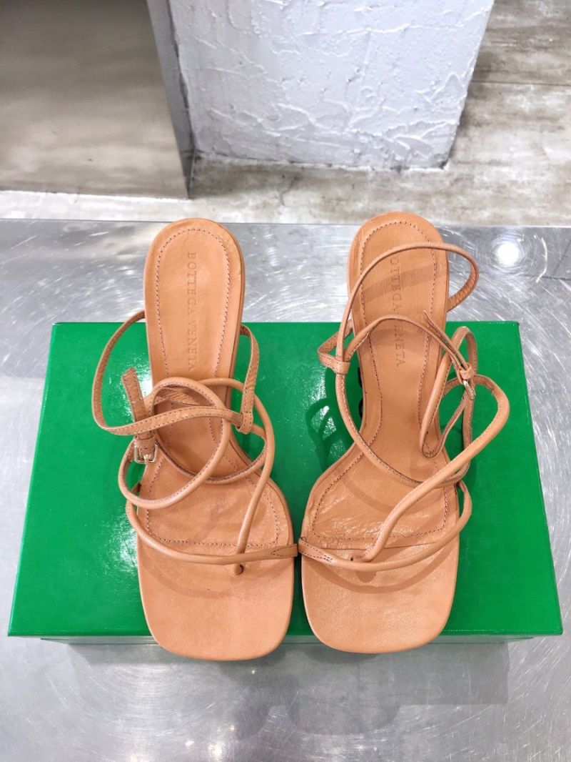 Bottega Veneta BV By Line Stretch Sandals 630178 Nude