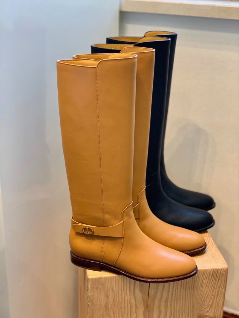 Dior Empreinte Boot Black Soft Calfskin KCI607 Ochre 