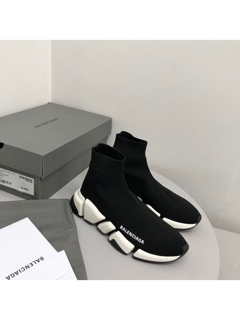 Balenciaga Speed 2.0 Sneaker 617196 Black White