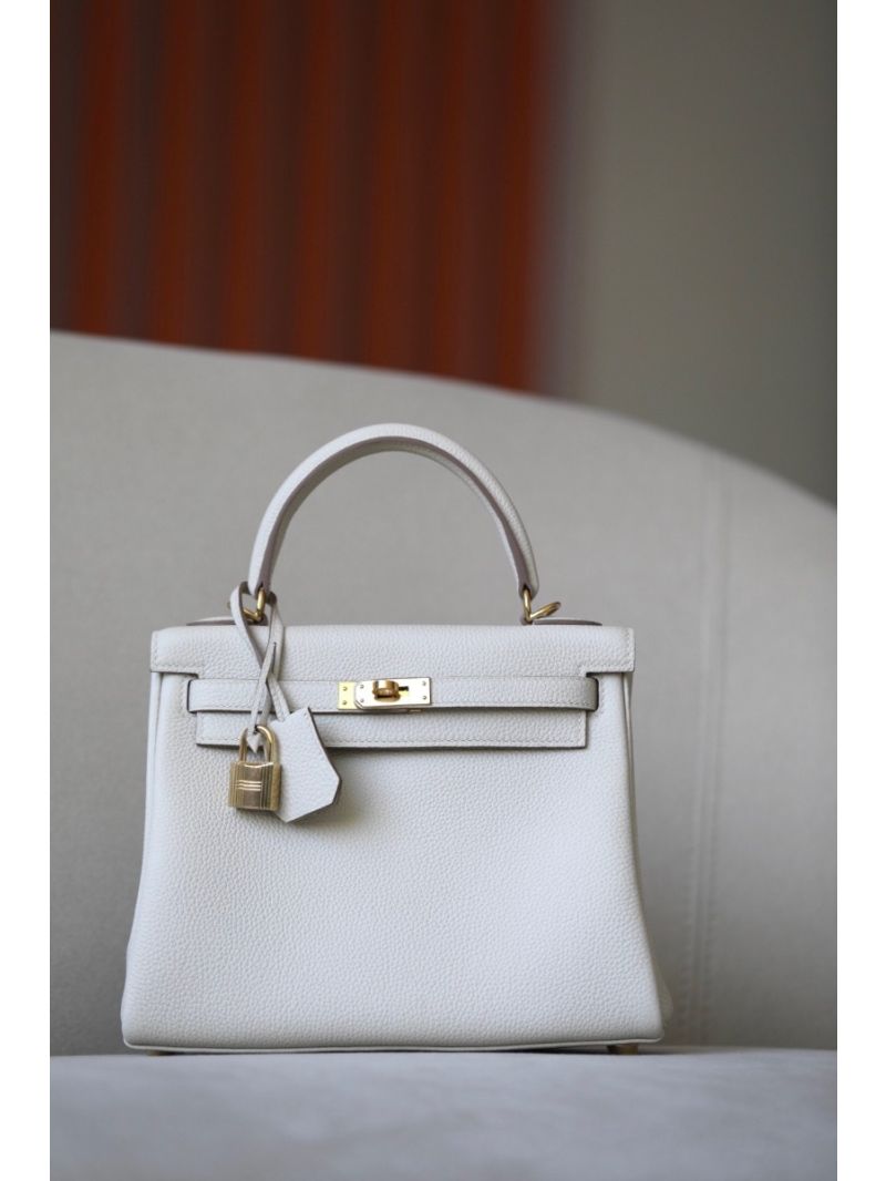 Hermes Kelly Togo Craie Bag