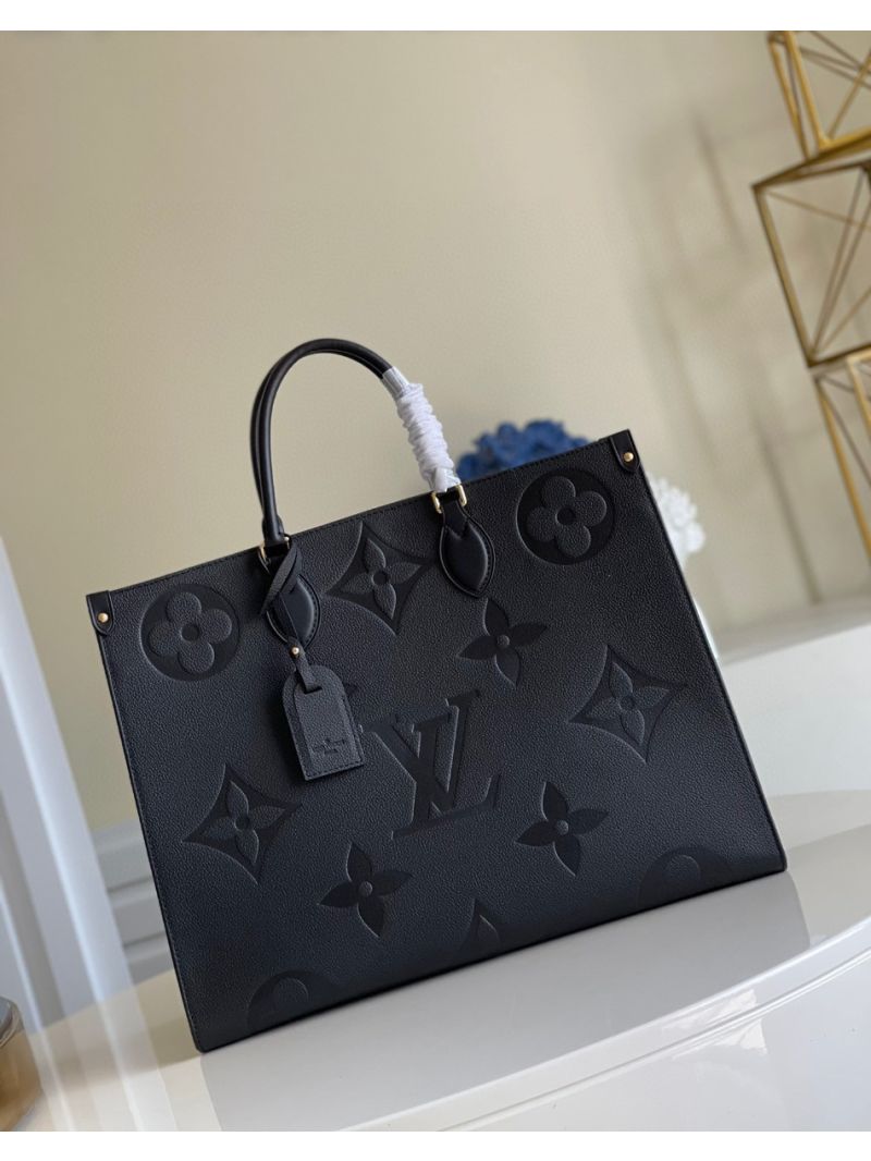 Louis Vuitton LV ONTHEGO GM in Monogram Empreinte M44925 Black