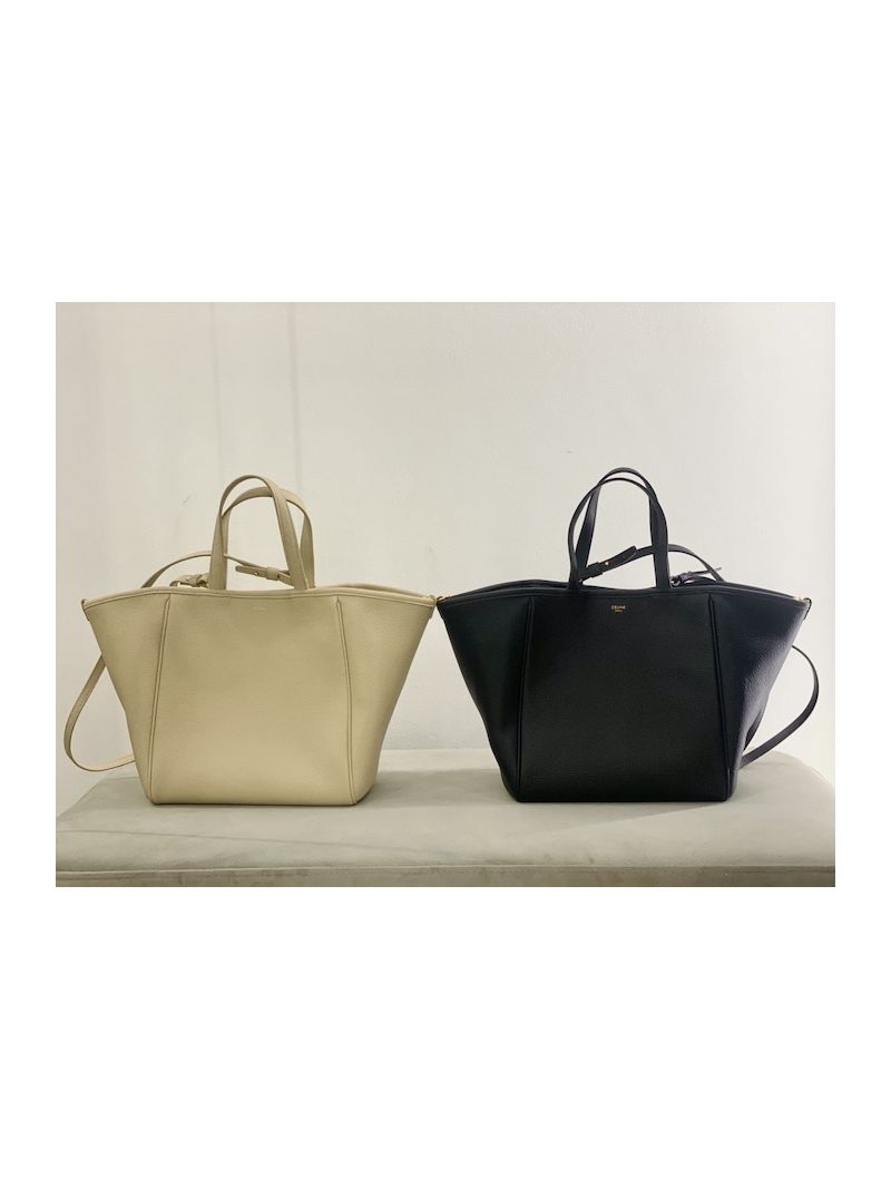 Celine Small Folded Cabas In Grained Calfskin 194073 Oat