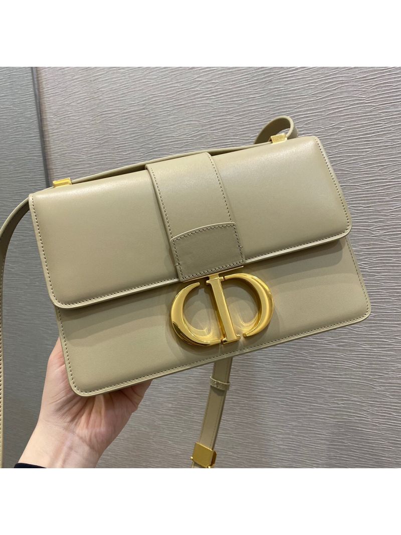 Dior 30 Montaigne Calfskin Bag in Beige