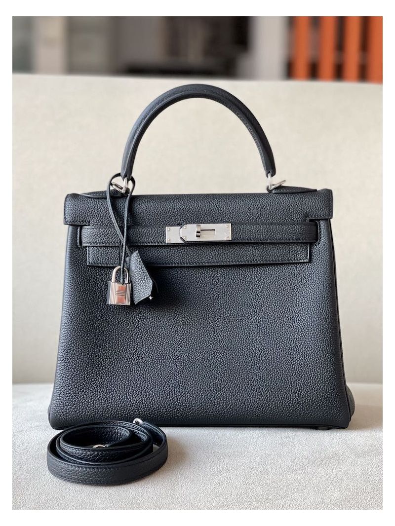 Hermes Kelly Togo Black Bag