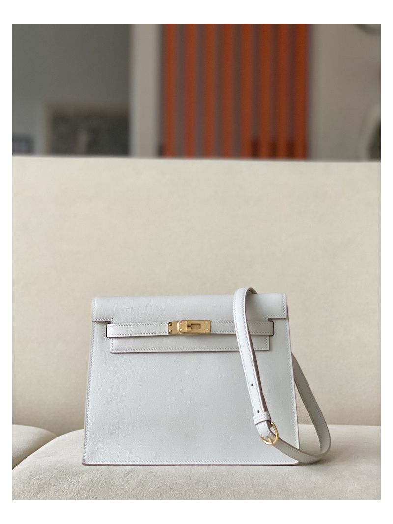 Hermès Swift Kelly Danse Bag Pearl grey