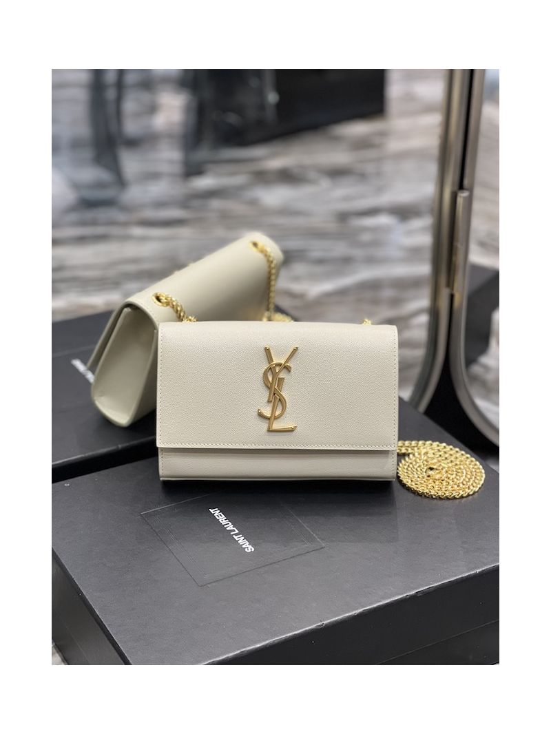 Replica YSL Medium Kate Monogram Saint Laurent Satchel In Red 470428