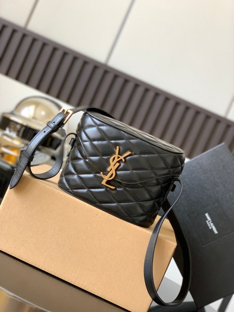 YSL Saint Laurent June Box Bag In Quilted Lambskin 7100801 Black