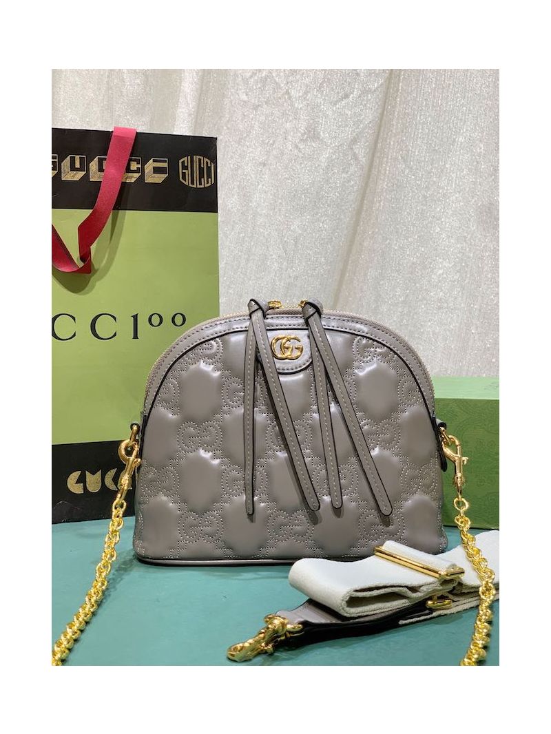 Gucci GG Matelassé small bag 702229 Grey